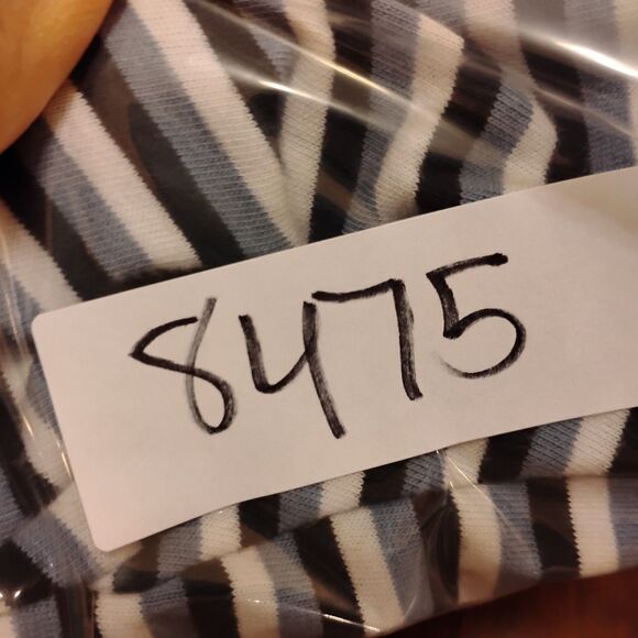 Barbour polo shirt mens 2XL XXL blue striped short sleeve cotton collar preppy - Picture 8 of 8